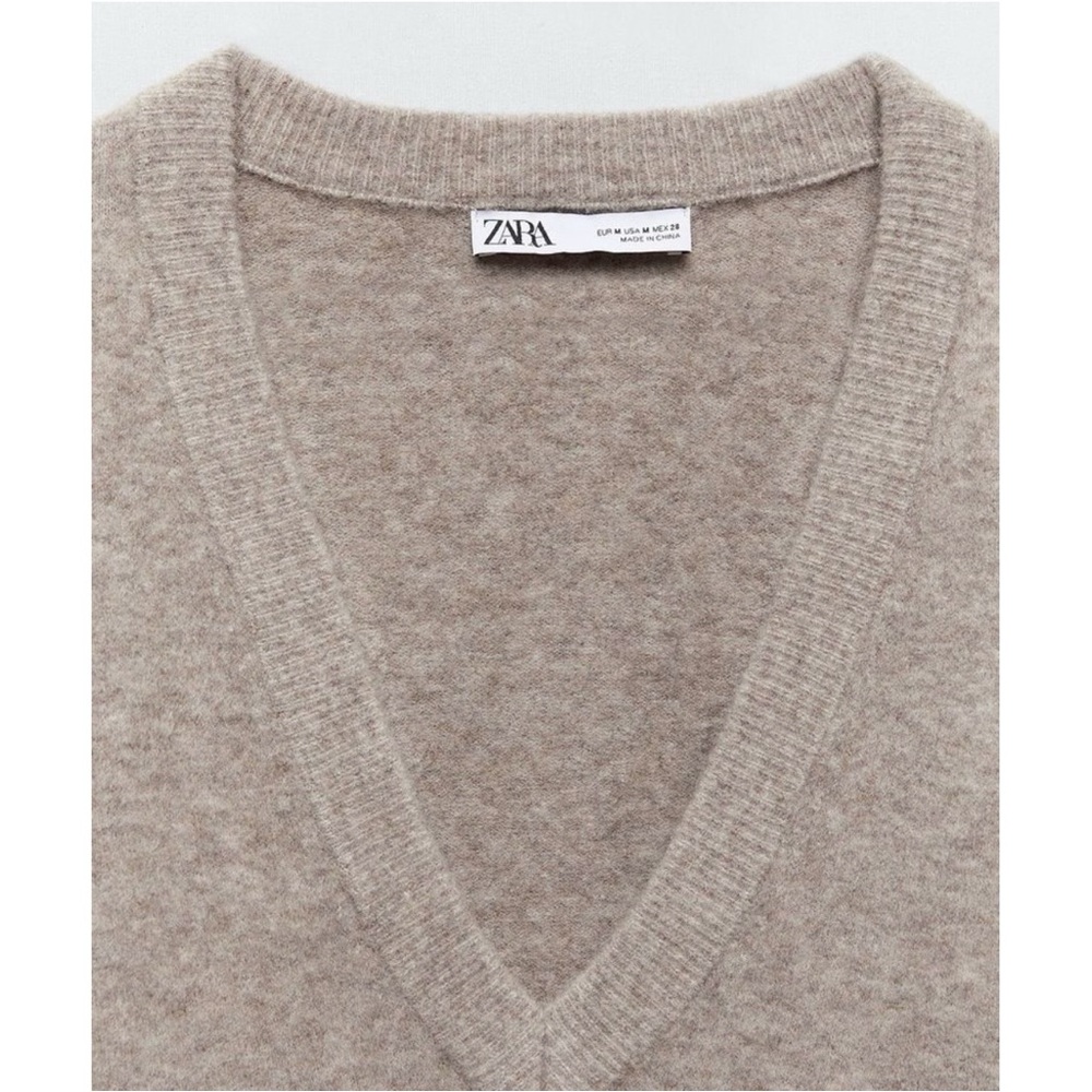 ZARA OVERSIZED KNIT SWEATER - Picture 4 of 13